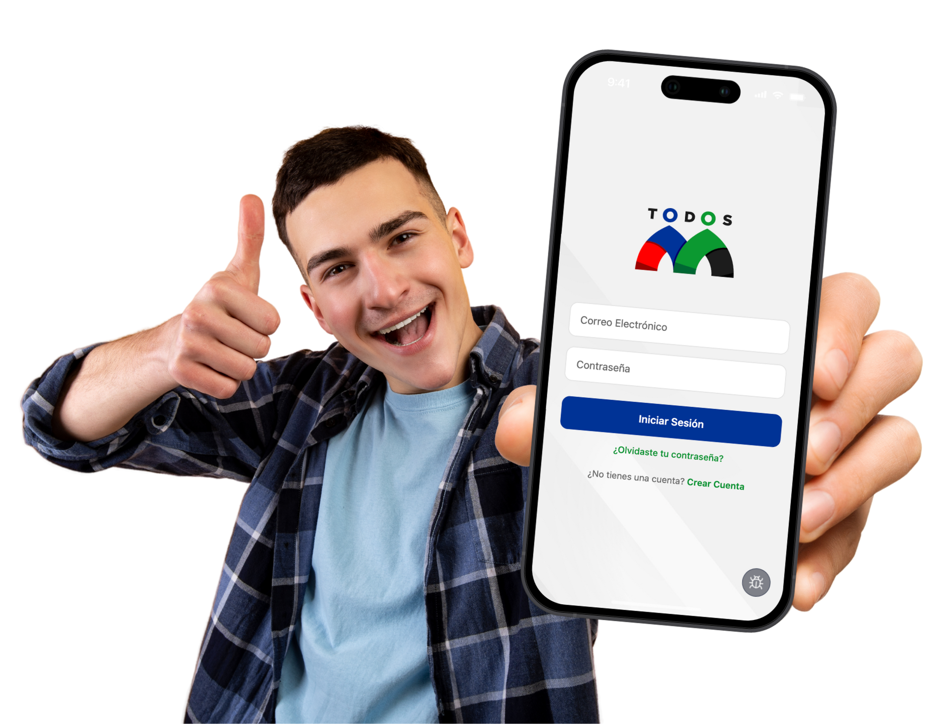 Mockup de la app Todos M